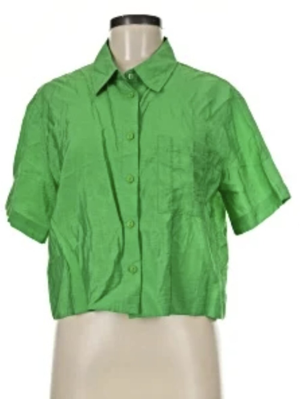Jason Wu Green Linen Blend Shirt